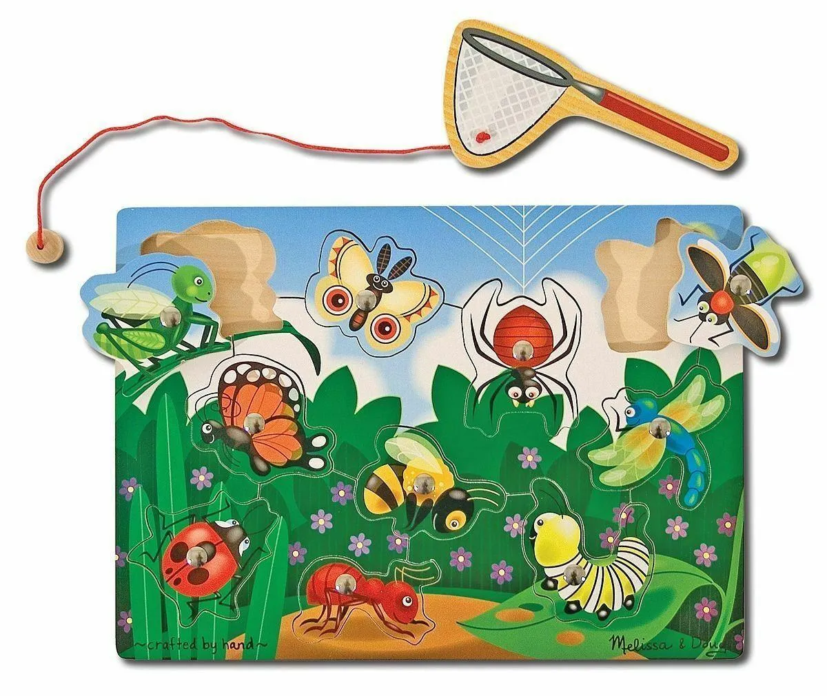 Melissa & Doug 13779 Bug-Catching Magnetic Puzzle Game