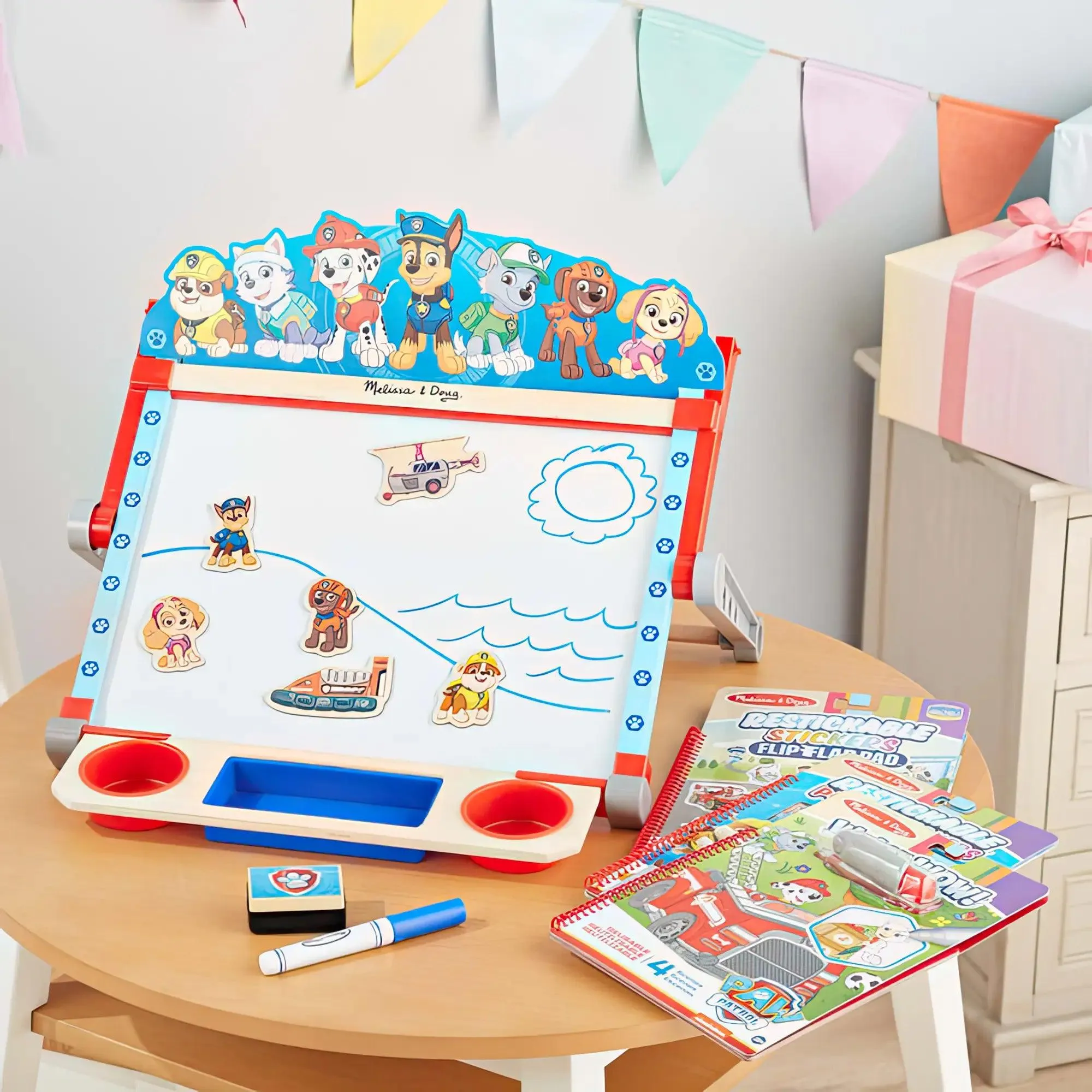 Melissa & Doug PAW Patrol Restickable Stickers Flip-Flap Pad - Classic Missions