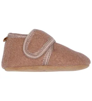 Melton: Classic Kids’ Wool Slippers - Fawn