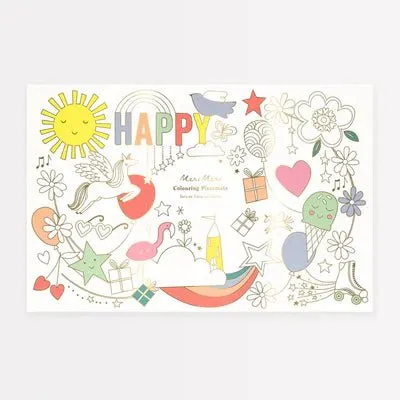 Meri Meri: Happy Icons Colouring Roll