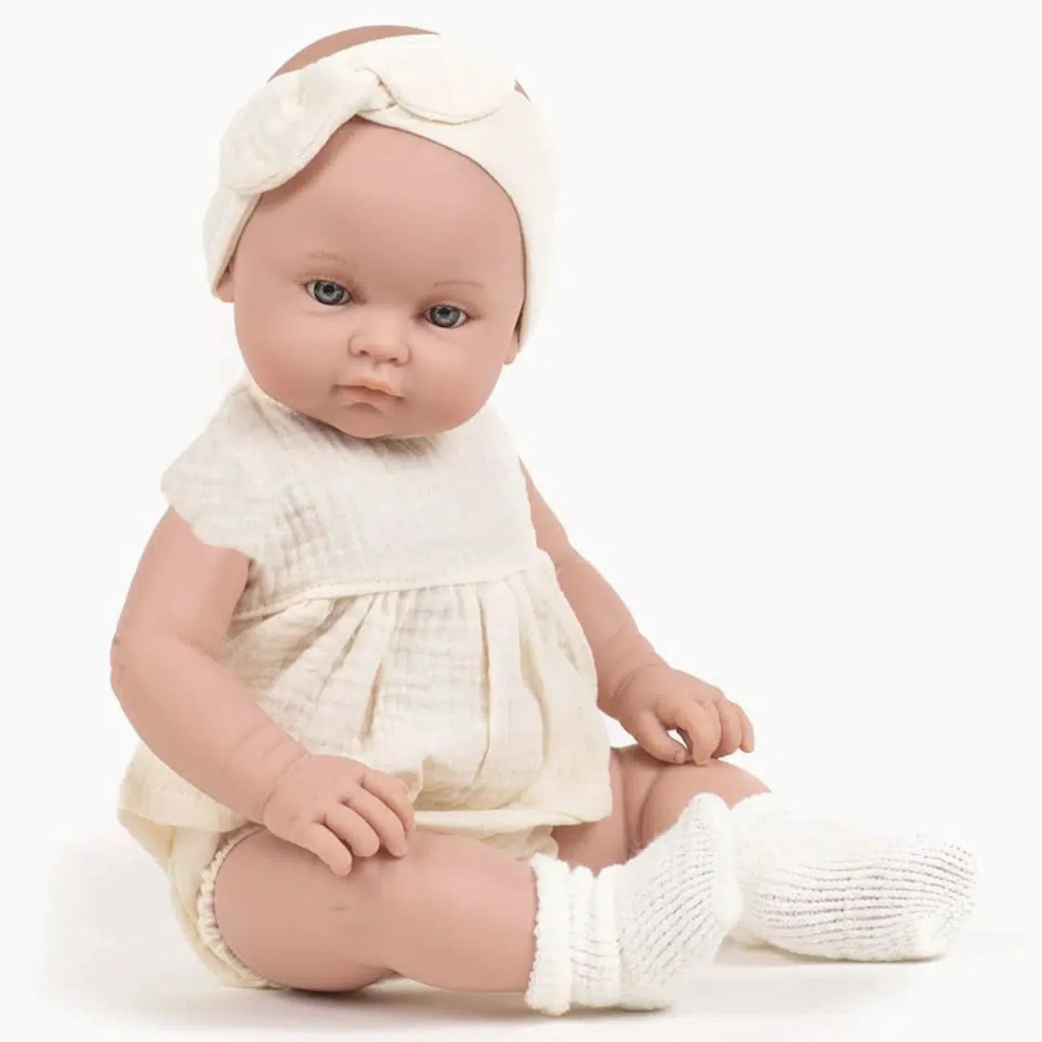 Minikane Baby Girl Doll 47cm Yalle - Ecru Outfit