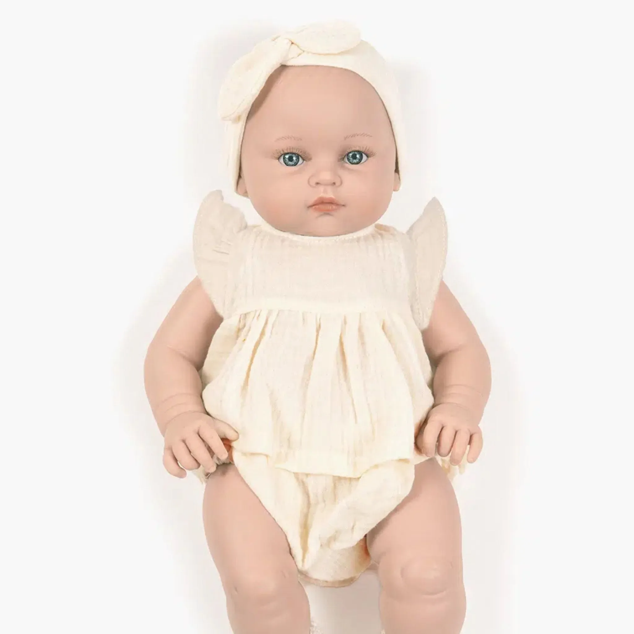 Minikane Baby Girl Doll 47cm Yalle - Ecru Outfit