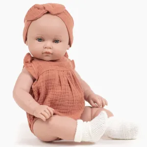 Minikane Baby Girl Doll 47cm Yalle - Marsala Outfit