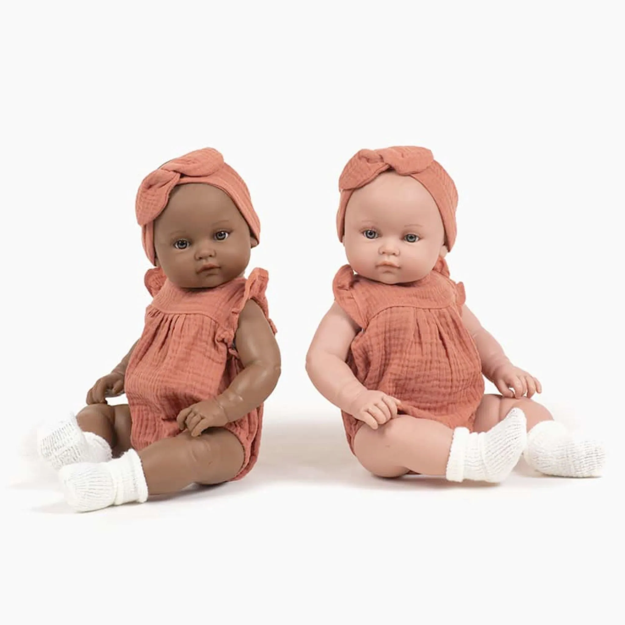 Minikane Baby Girl Doll 47cm Yalle - Marsala Outfit