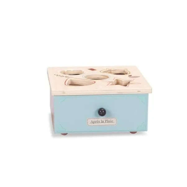 Moulin Roty: Box with push-in shapes - Apres la pluie
