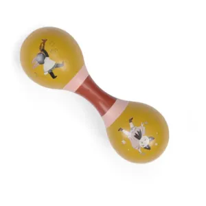 Moulin Roty: Ochre double-ended maracas