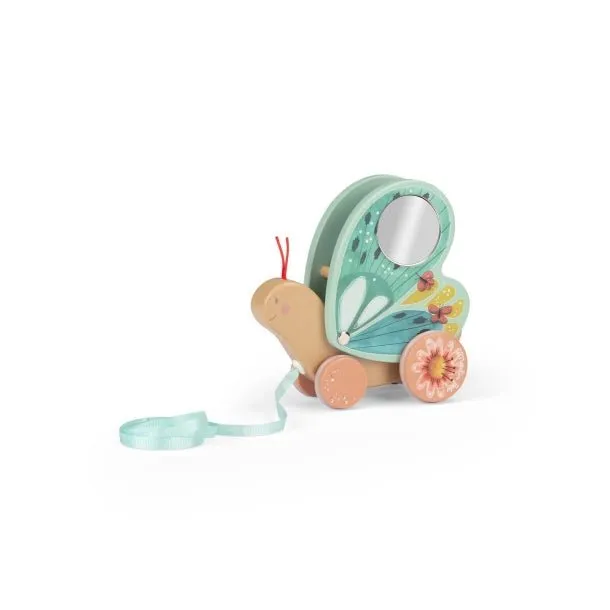 Moulin Roty: Pull-along butterfly - Trois Petits Lapins