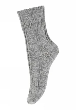 MP Denmark: Bee Wool Socks - Grey Melange