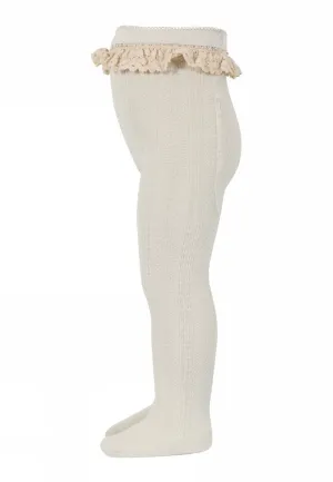 MP Denmark: Berta Tights - Ecru Lace