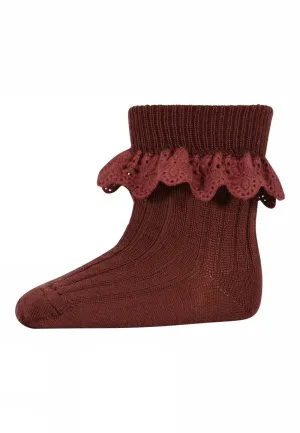 MP Denmark: Lea Socks Lace - Hot Chocolate