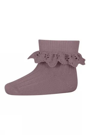 MP Denmark: Lea Socks Lace - Light Brown