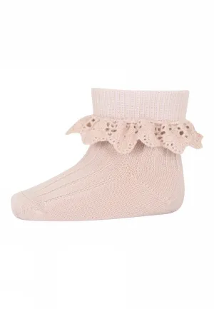 MP Denmark: Lea Socks Lace - Rose Dust
