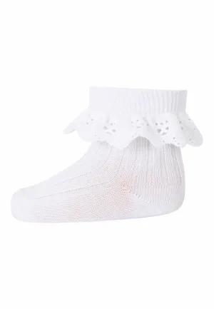 MP Denmark: Lisa Lace Kids Socks - White