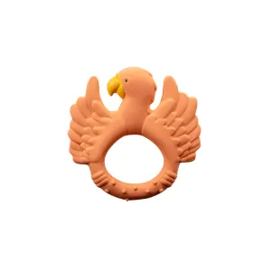 Natruba: Natural Rubber Teether Parrot Orange