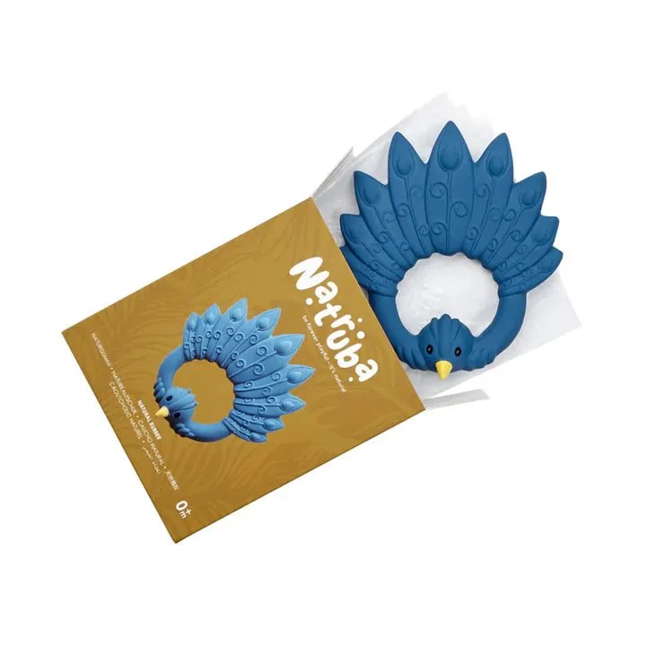 Natruba: Natural Rubber Teether Peacock