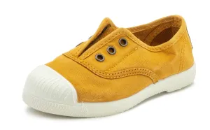 Natural World Eco: Elasticated Sneaker - Golden