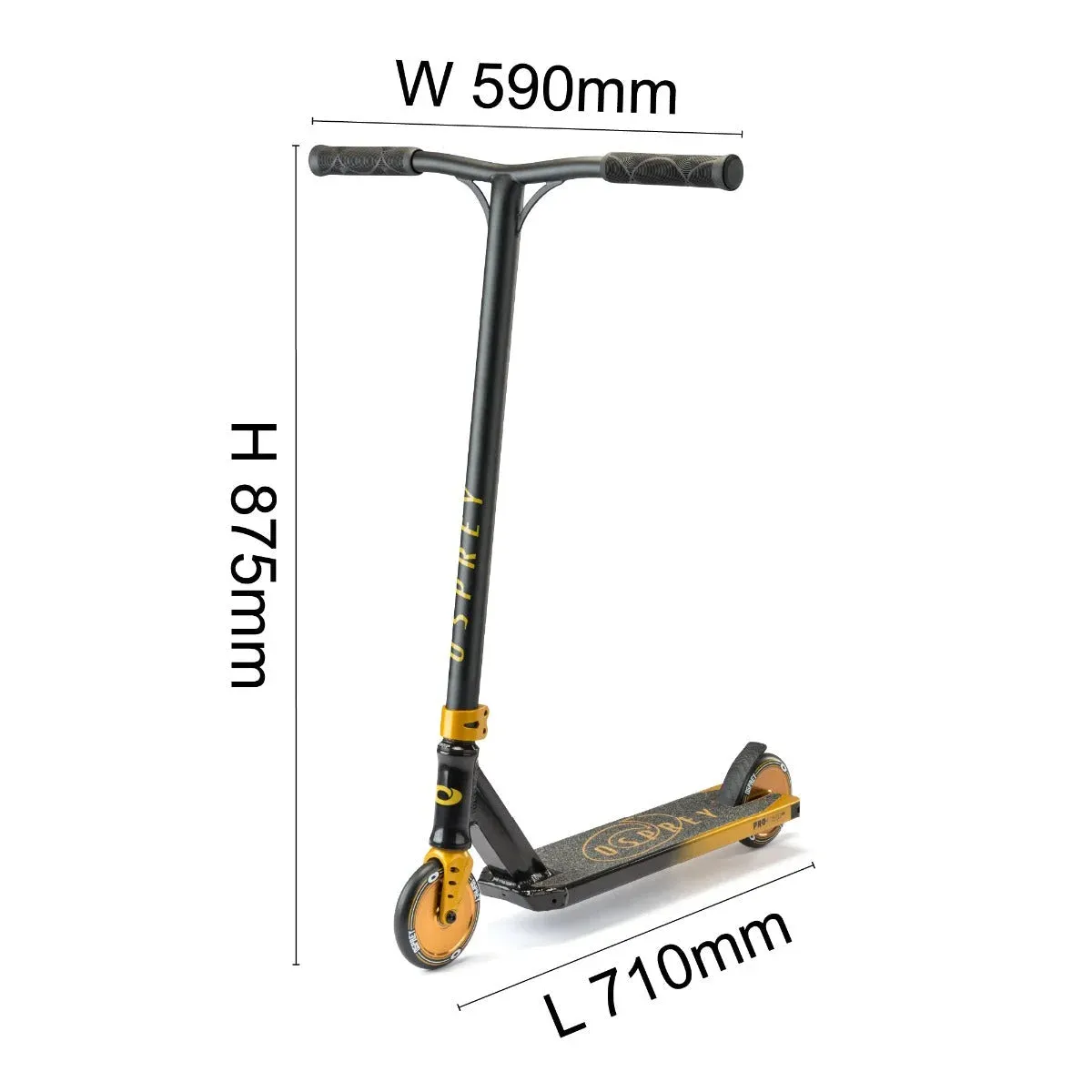 Osprey Pro-Team Advanced Stunt Scooter - Gold