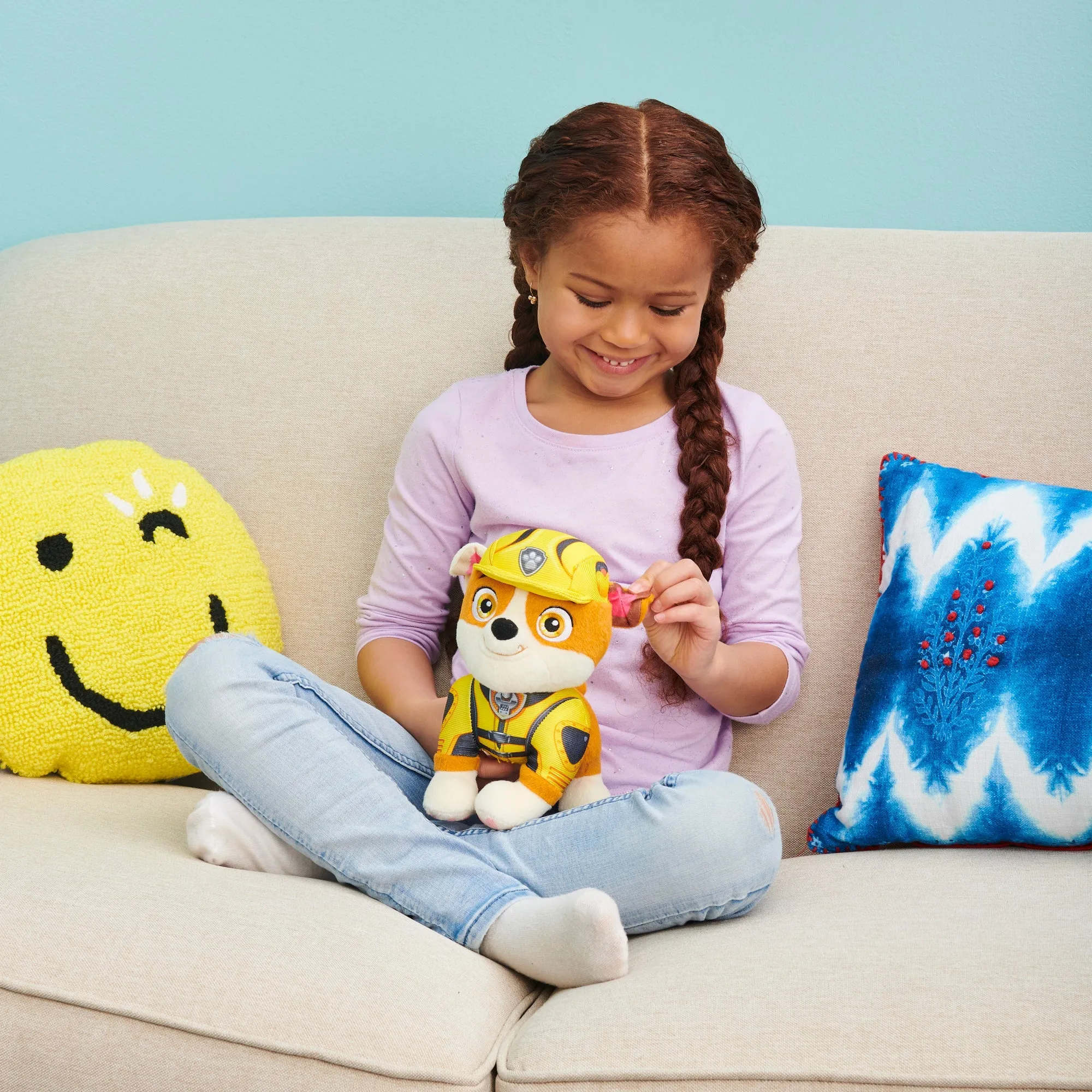 PAW Patrol The Movie Theme Plush Rubble