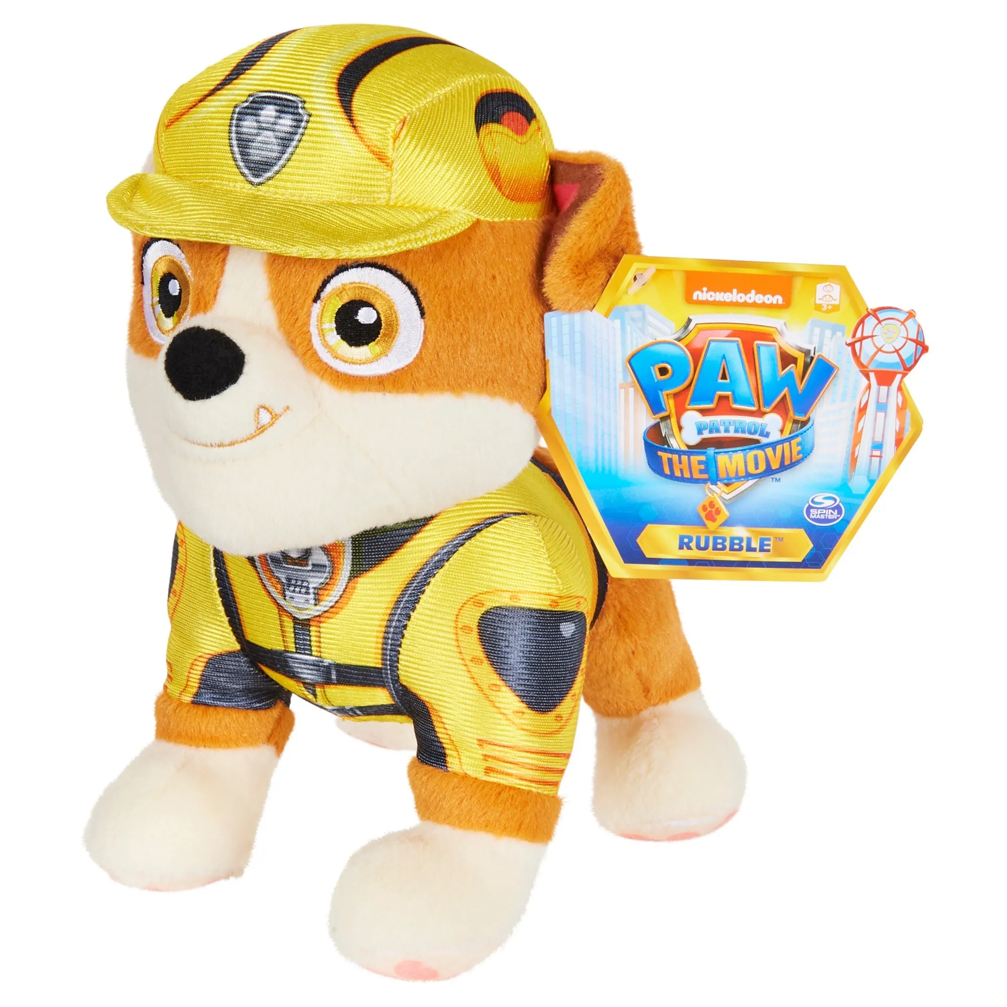 PAW Patrol The Movie Theme Plush Rubble