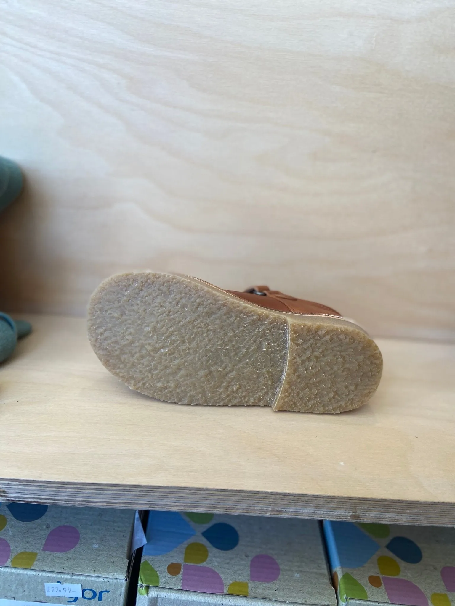 Petasil: Ciara 2 Velcro Shoes - Cognac Savana