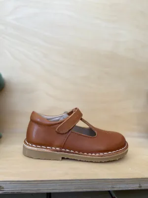 Petasil: Ciara 2 Velcro Shoes - Cognac Savana