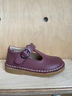 Petasil: Susy T-Bar Velcro Shoes  - Lavender Roma