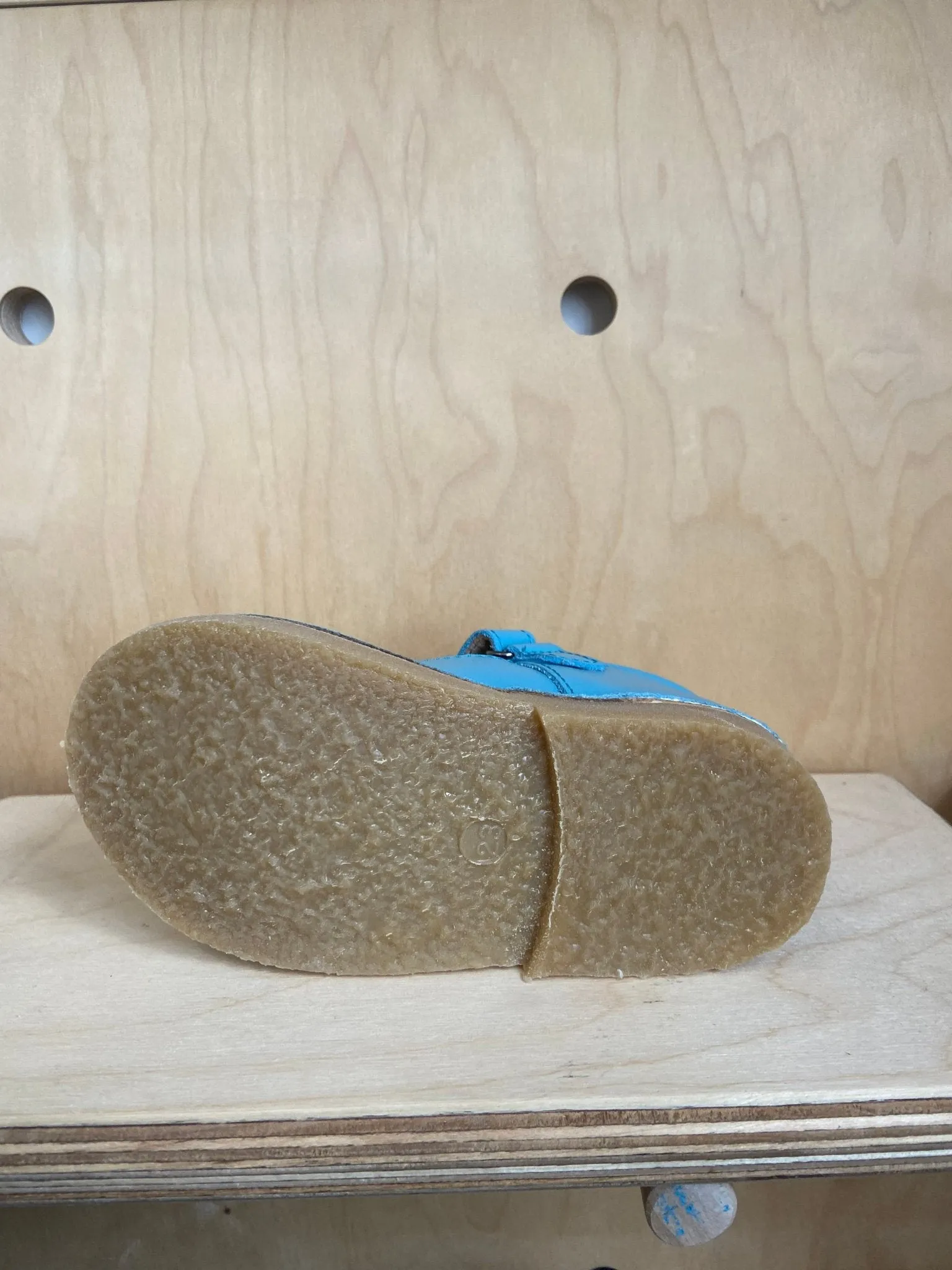 Petasil: Susy T-Bar Velcro Shoes - Maui Blue Roma