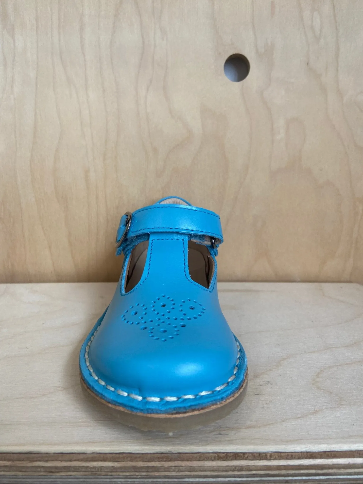 Petasil: Susy T-Bar Velcro Shoes - Maui Blue Roma