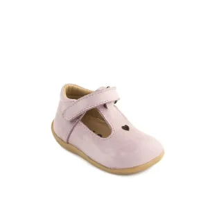 Petasil: Tima T-Bar Velcro Shoes - Old Rose Savana