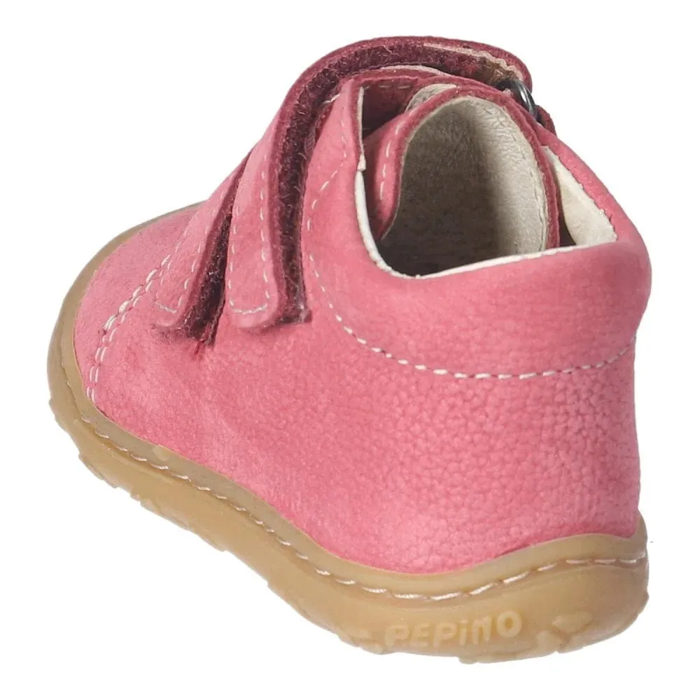 Ricosta: Chrisy Kids Boot with Velcro - Rosewood / Pink