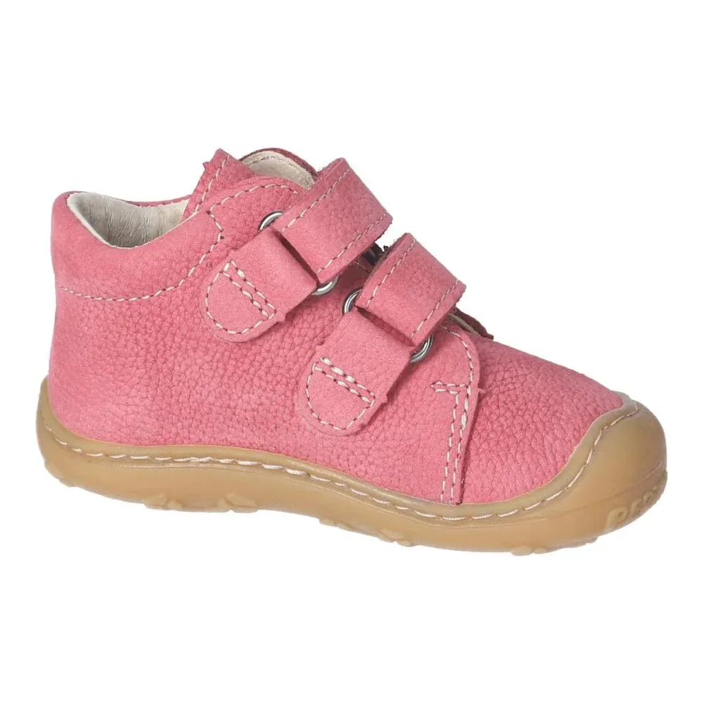 Ricosta: Chrisy Kids Boot with Velcro - Rosewood / Pink