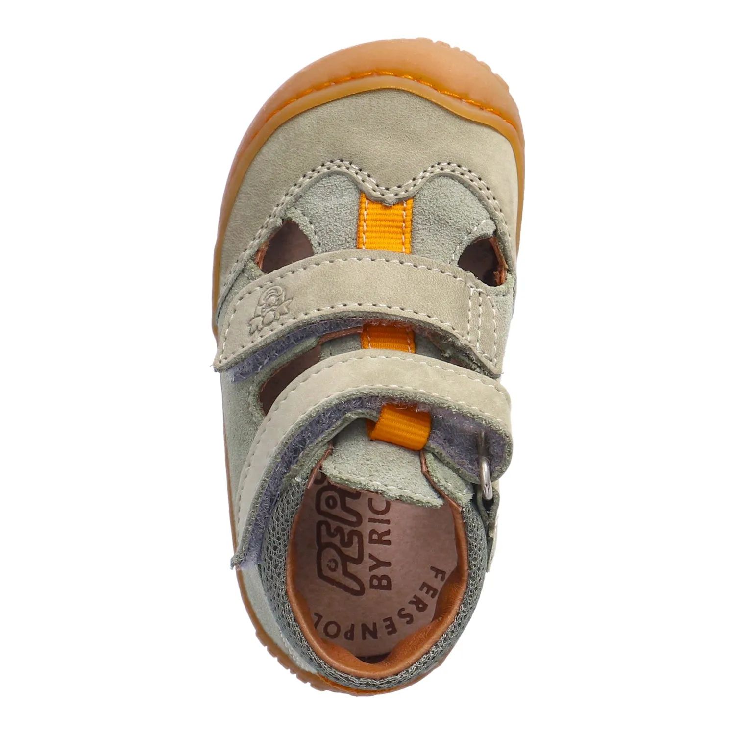 Ricosta: Ebi Summer Shoe - Eukalyptus / Orange