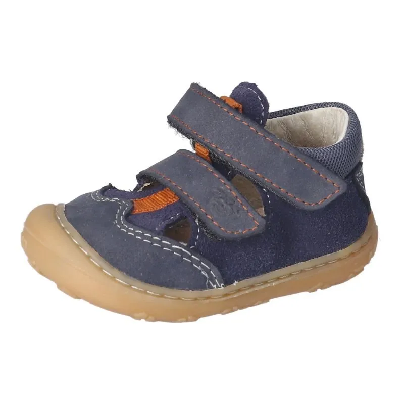 Ricosta: Ebi Summer Shoe - Navy / Orange
