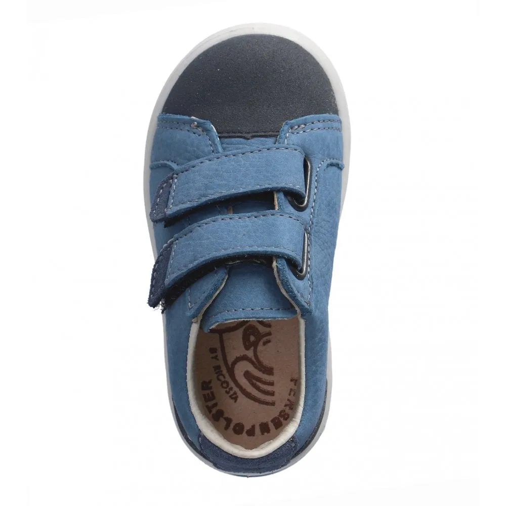Ricosta: Nippy Velcro Trainers - Blue / Adriatic Reef