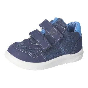 Ricosta: Sam Double Velcro Kids Trainer - Blue / Ocean