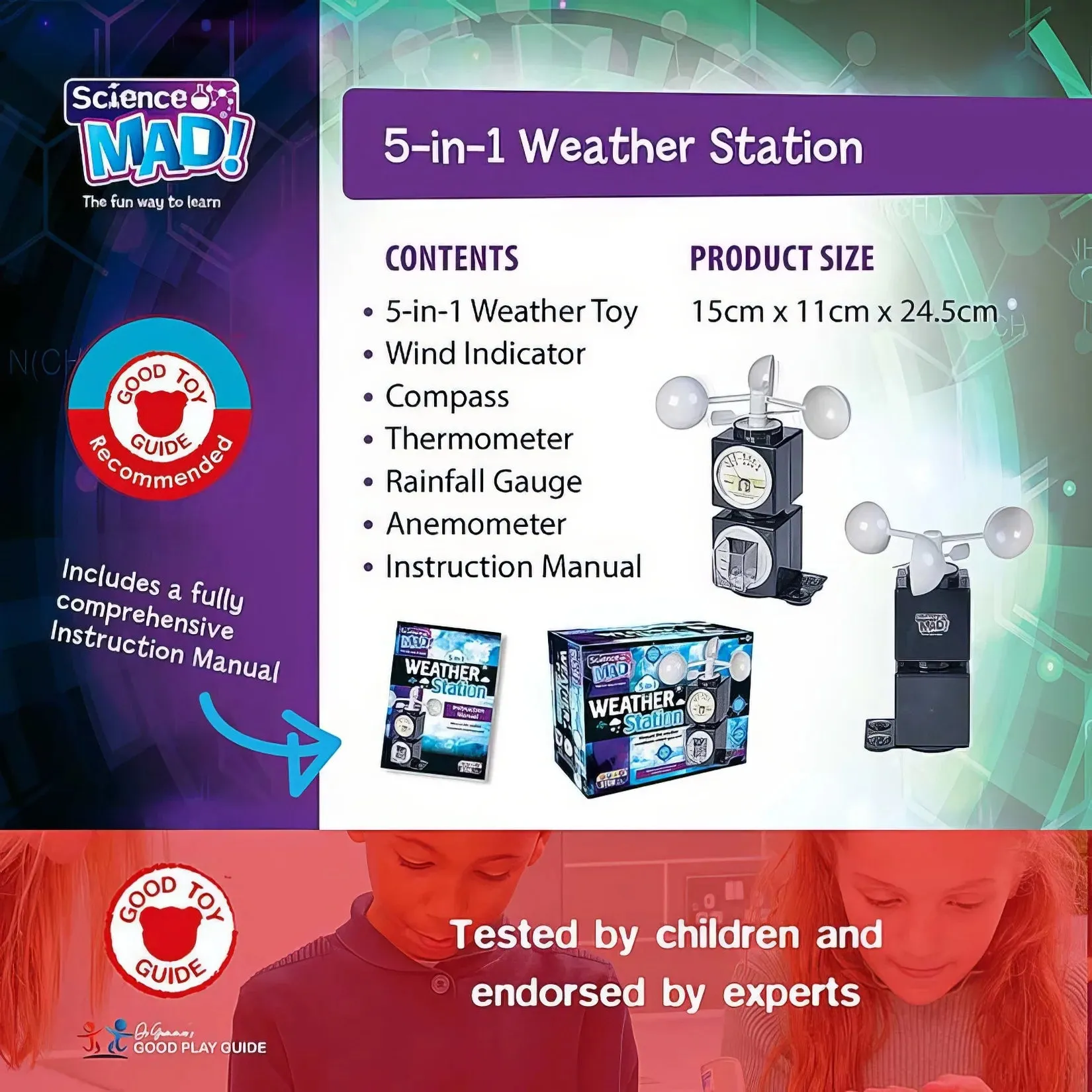 Science Mad 5-in-1 Weather Station