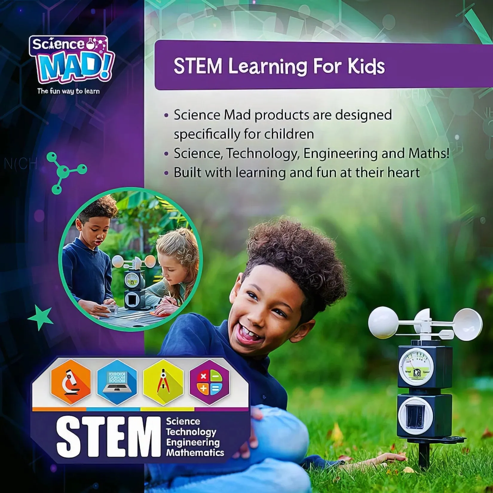 Science Mad 5-in-1 Weather Station