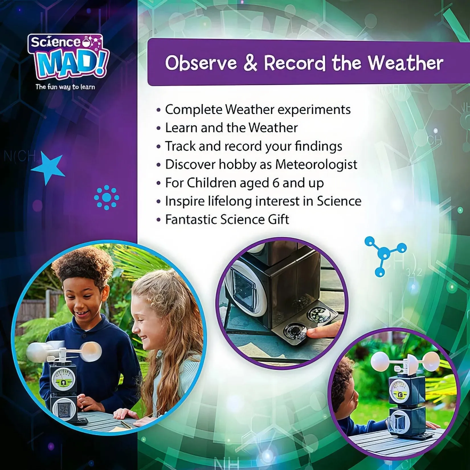 Science Mad 5-in-1 Weather Station