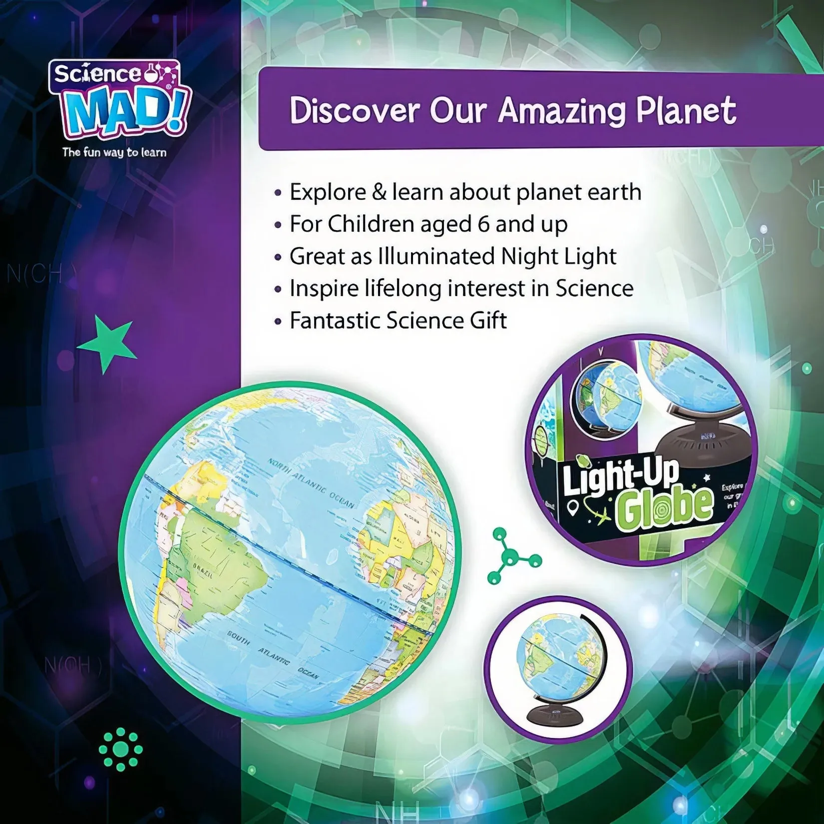 Science Mad Light Up Globe