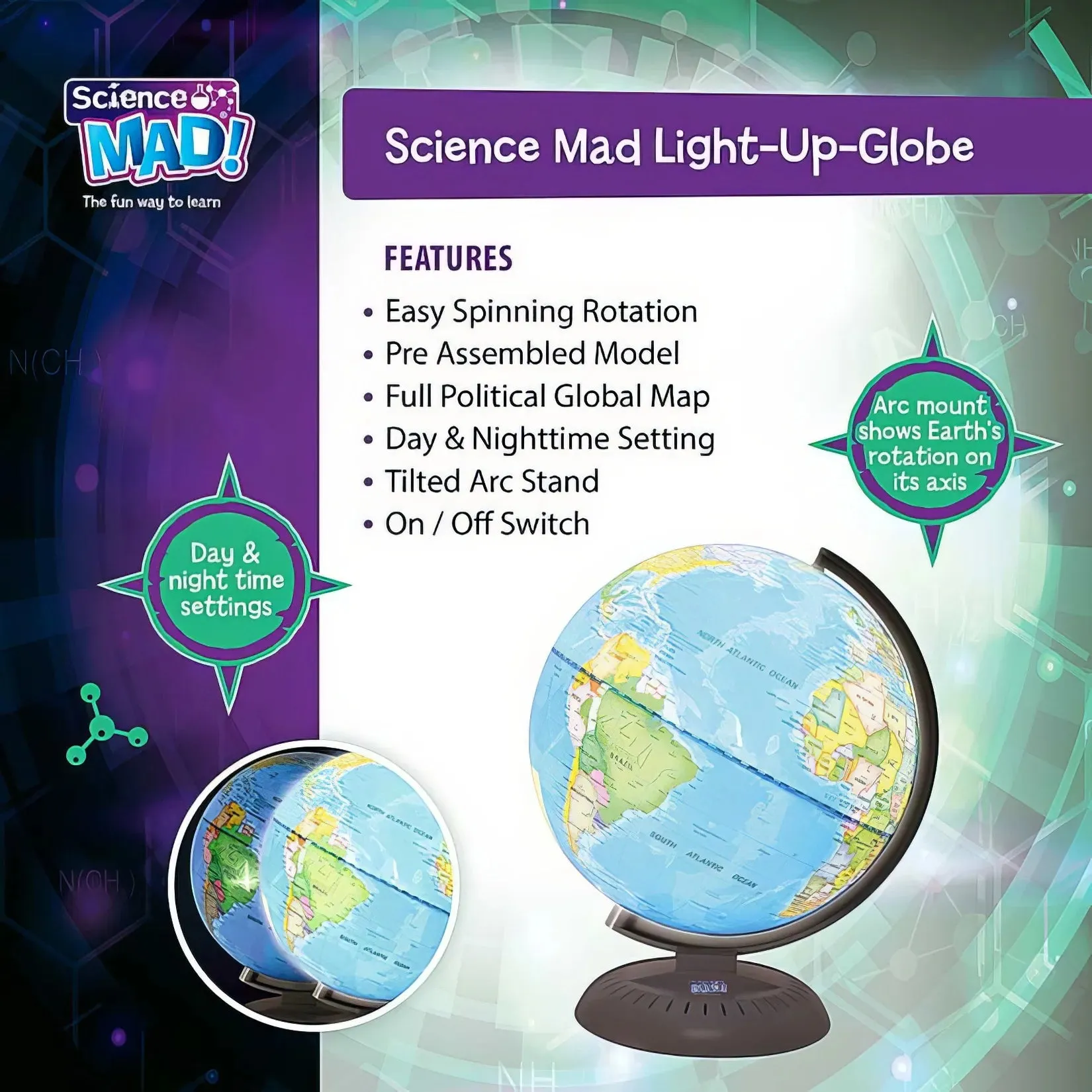 Science Mad Light Up Globe