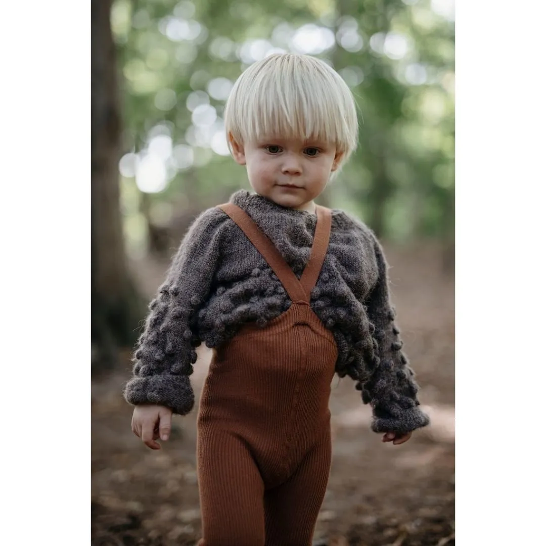 Silly Silas: Footed Tights - Cinnamon