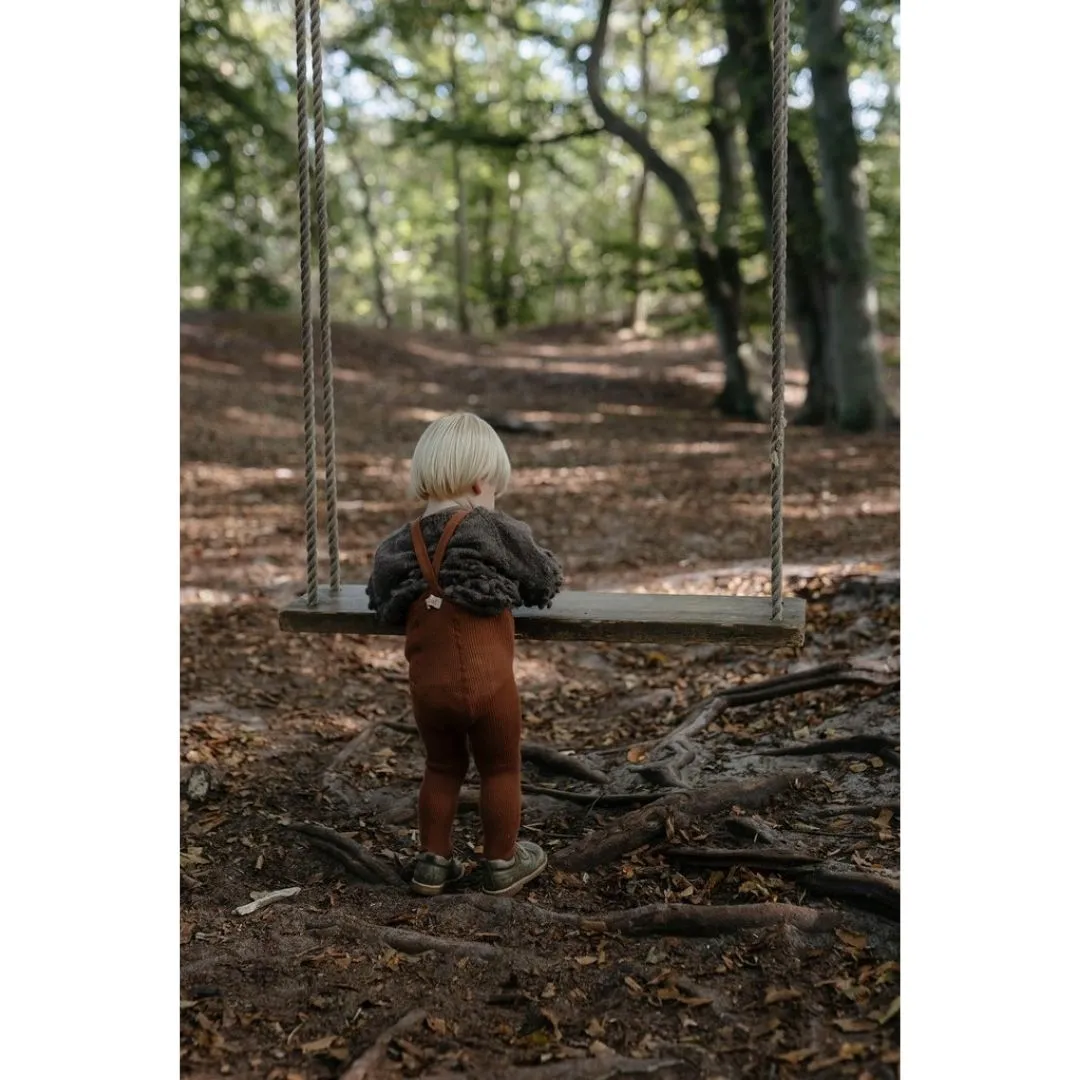 Silly Silas: Footed Tights - Cinnamon