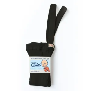 Silly Silas: Footed Tights - Classic Black