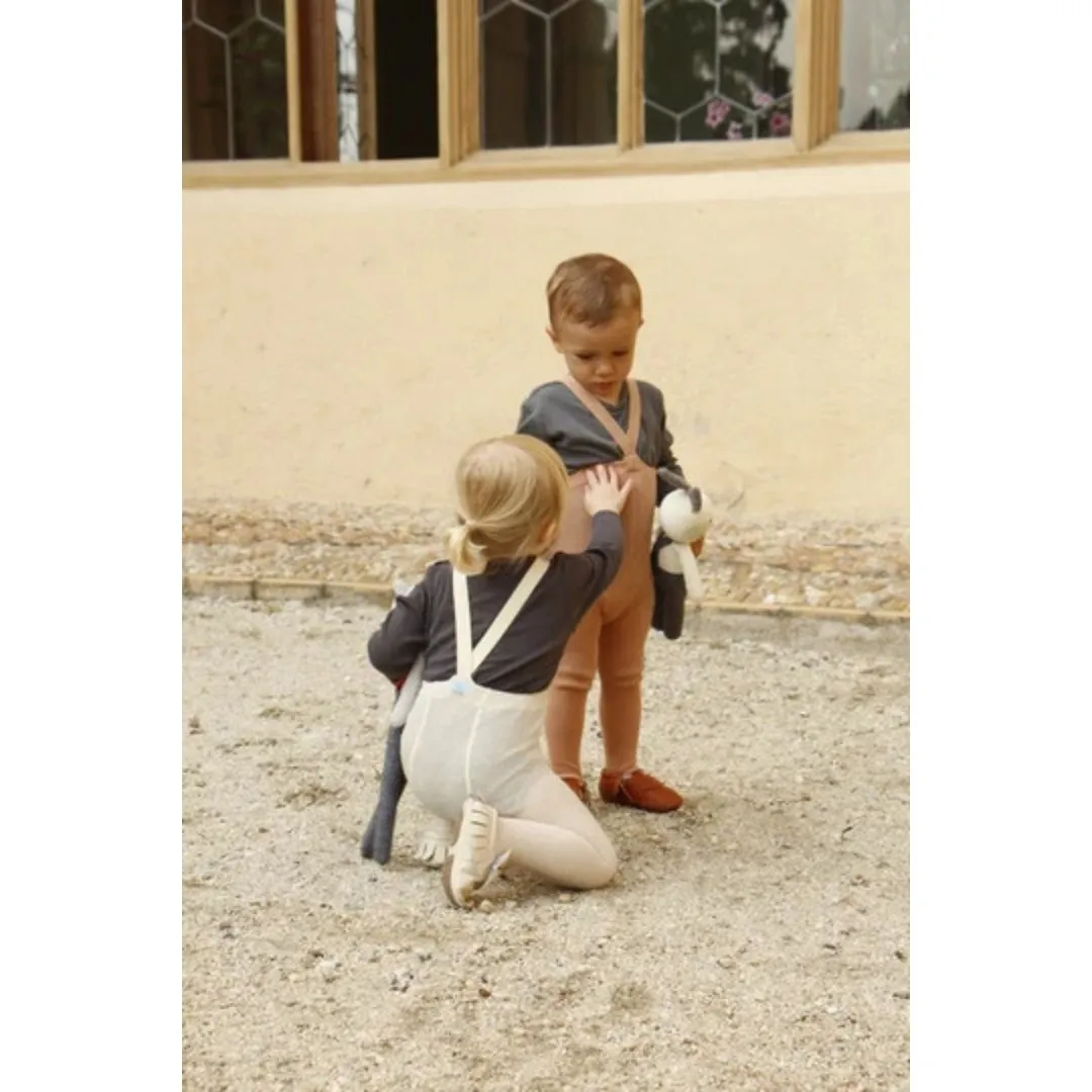 Silly Silas: Footed Tights - Cream Blend