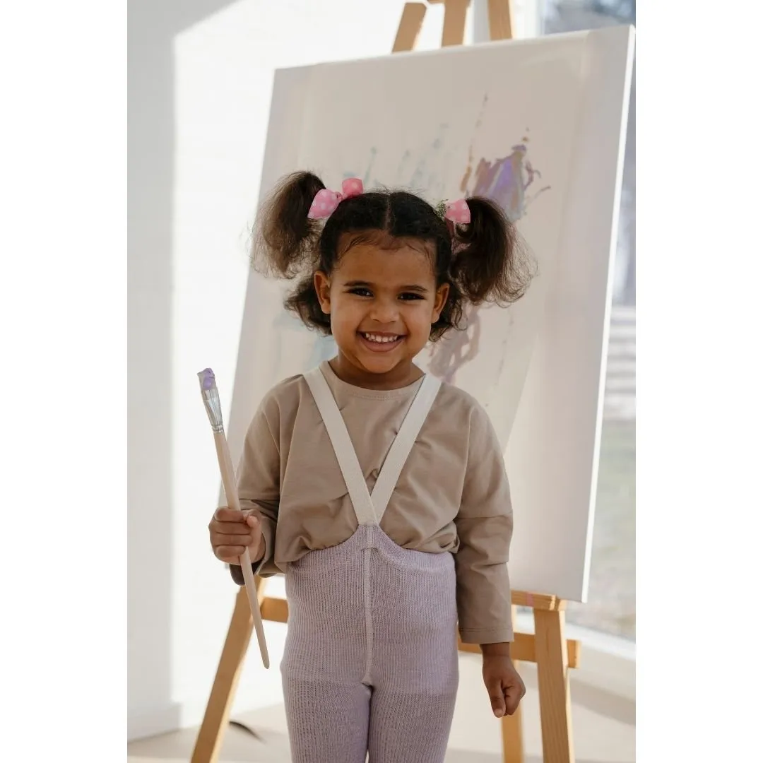 Silly Silas: Footless Tights - Creamy Lavender