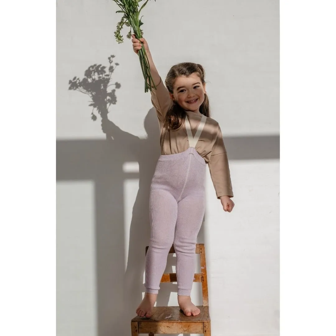 Silly Silas: Footless Tights - Creamy Lavender