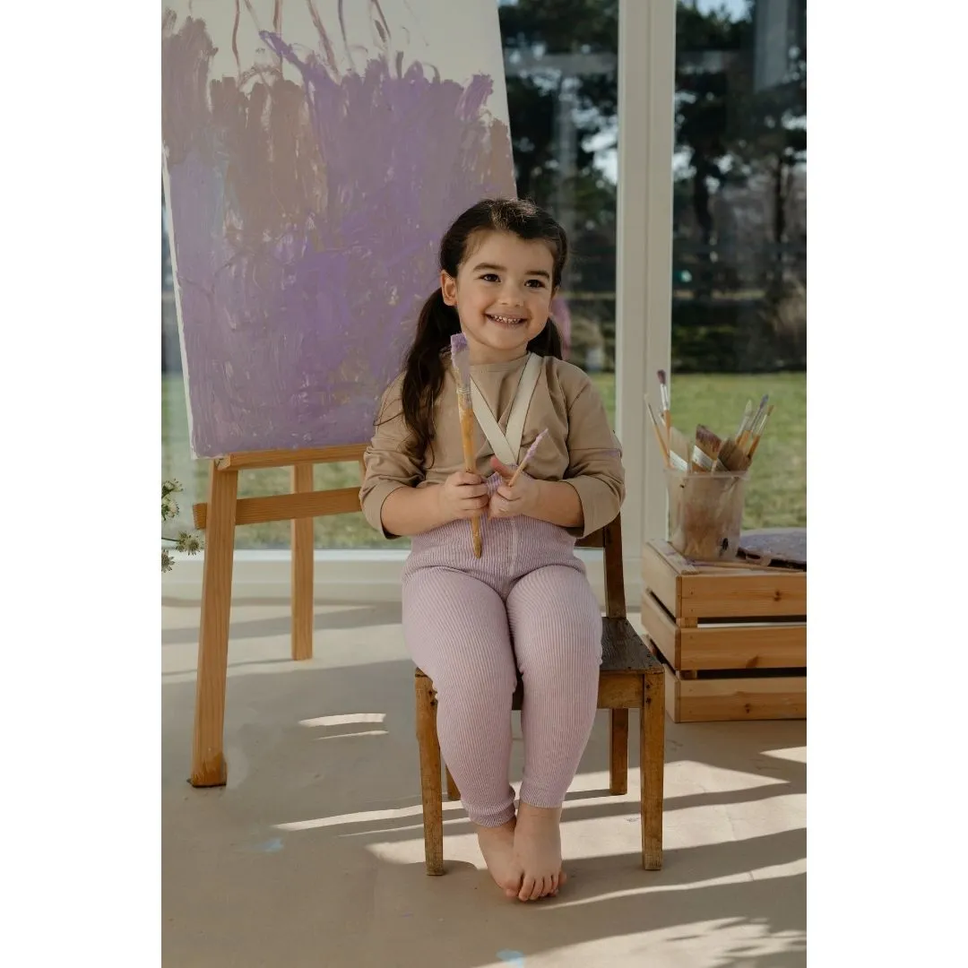 Silly Silas: Footless Tights - Creamy Lavender