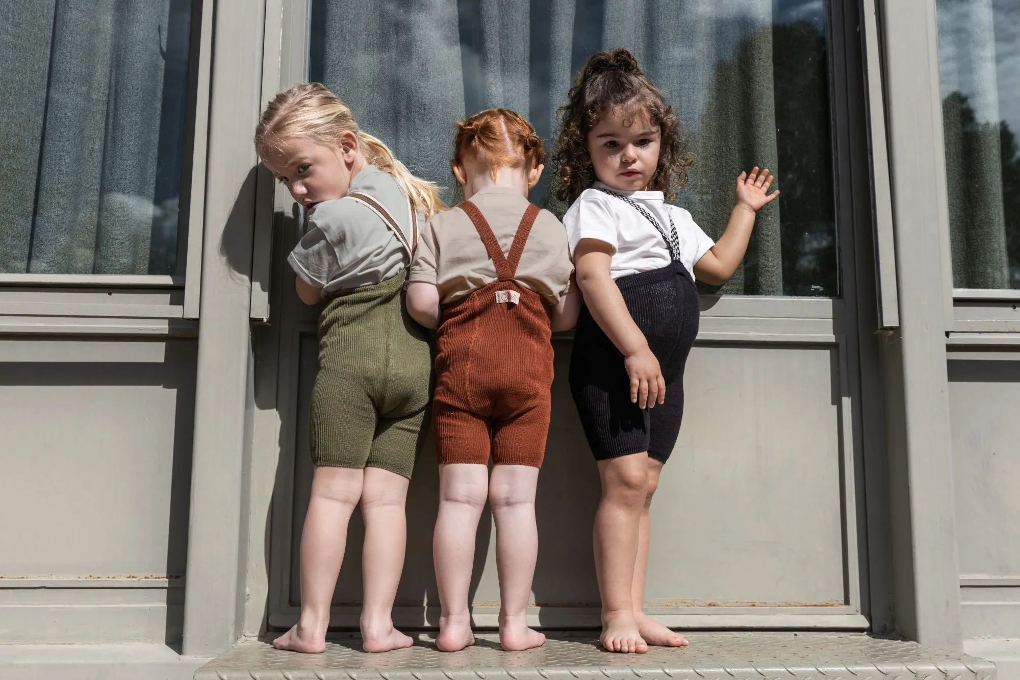Silly Silas: Shorty Kids Tights - Black / Checkboard