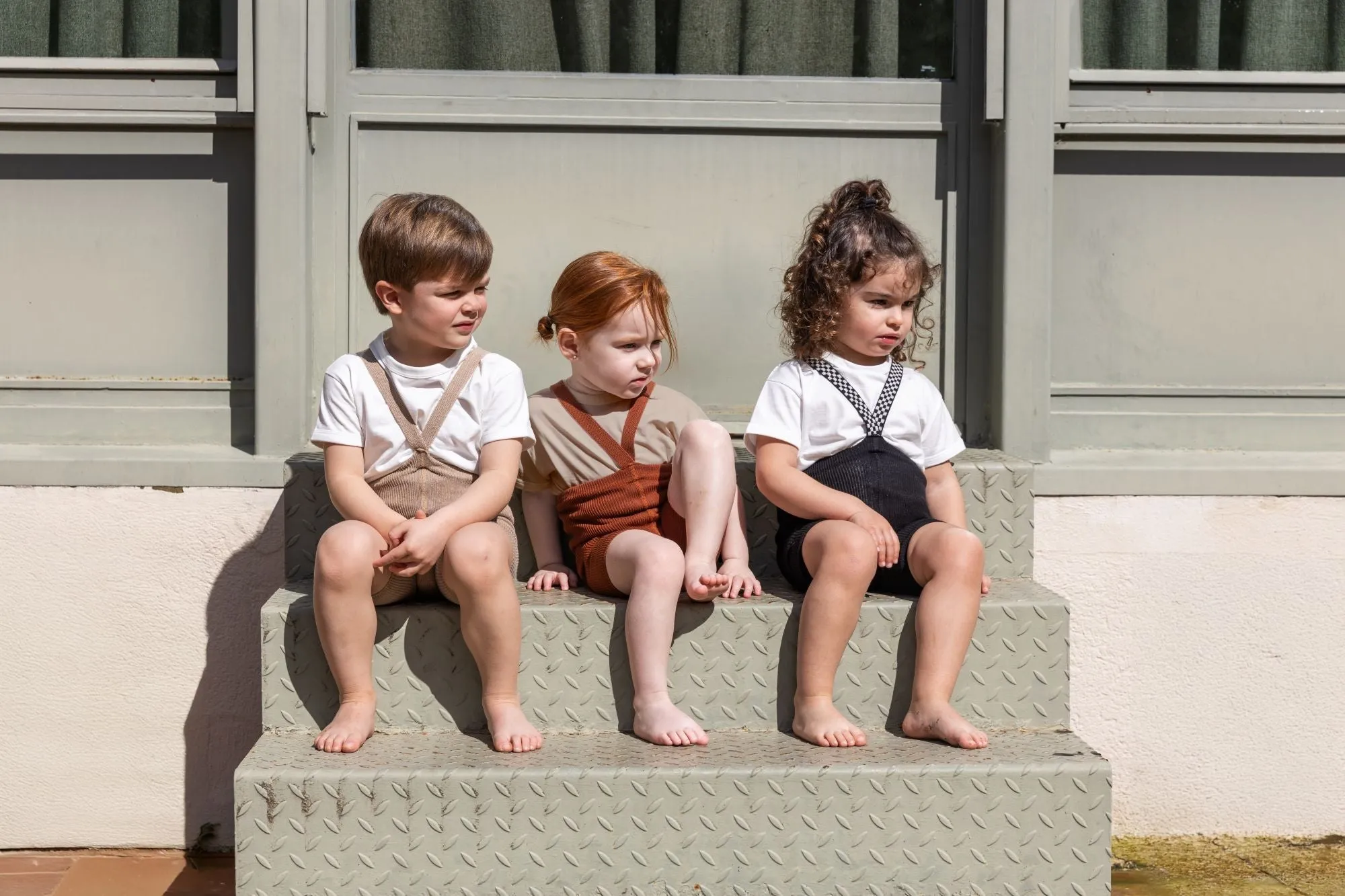 Silly Silas: Shorty Kids Tights - Black / Checkboard