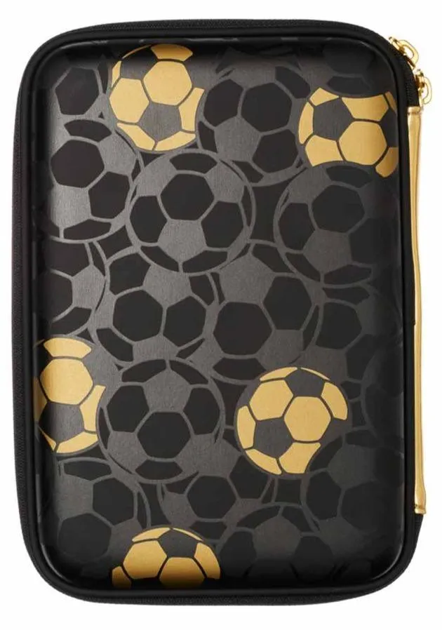 SMIGGLE Gold Hardtop Pencil Case - Black